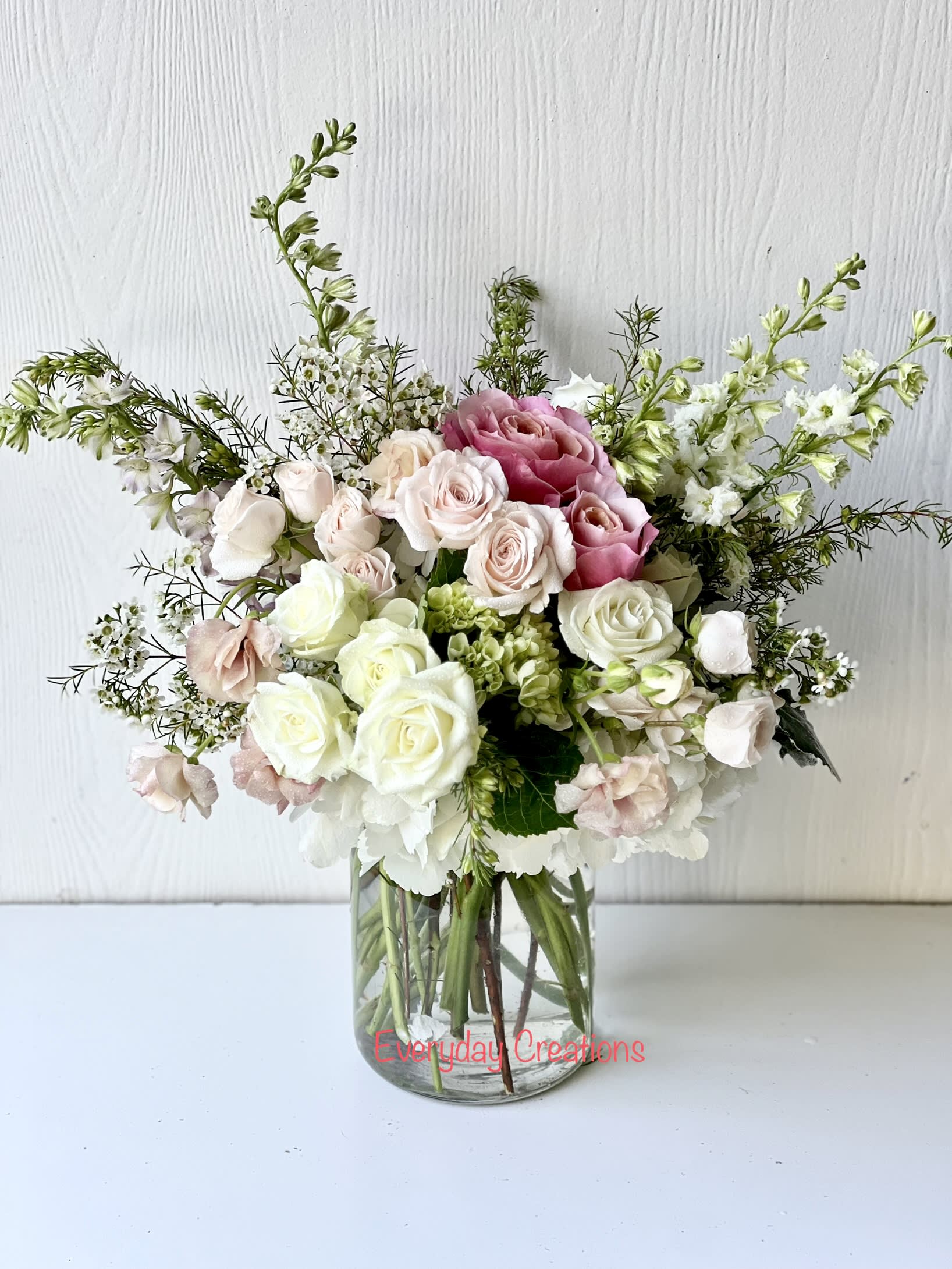 Floral subscription Soft garden vase arrangement large $150