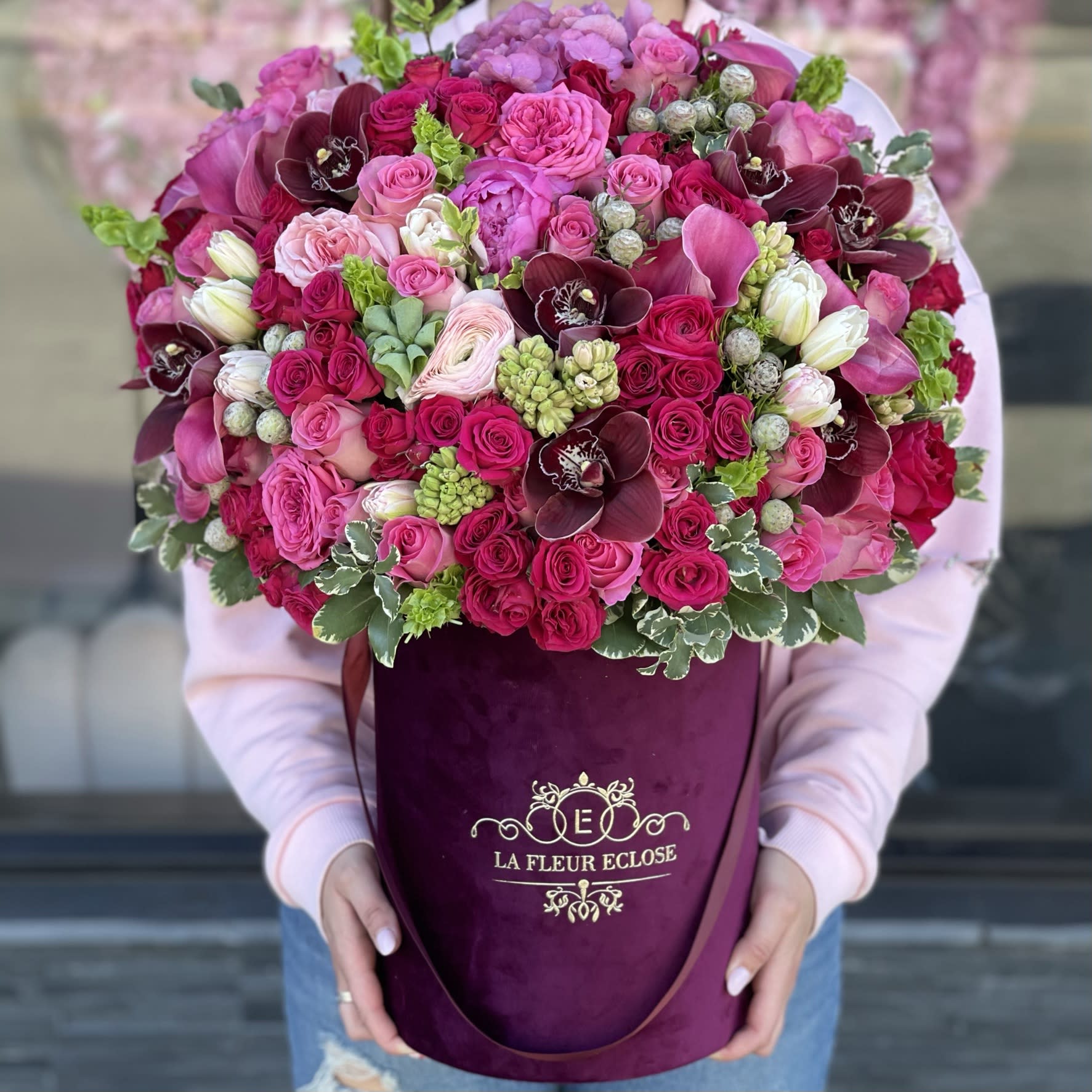 Jewels in Burgundy V - Jewel tones .we sold out burgundy boxes. we will replace it with pink 