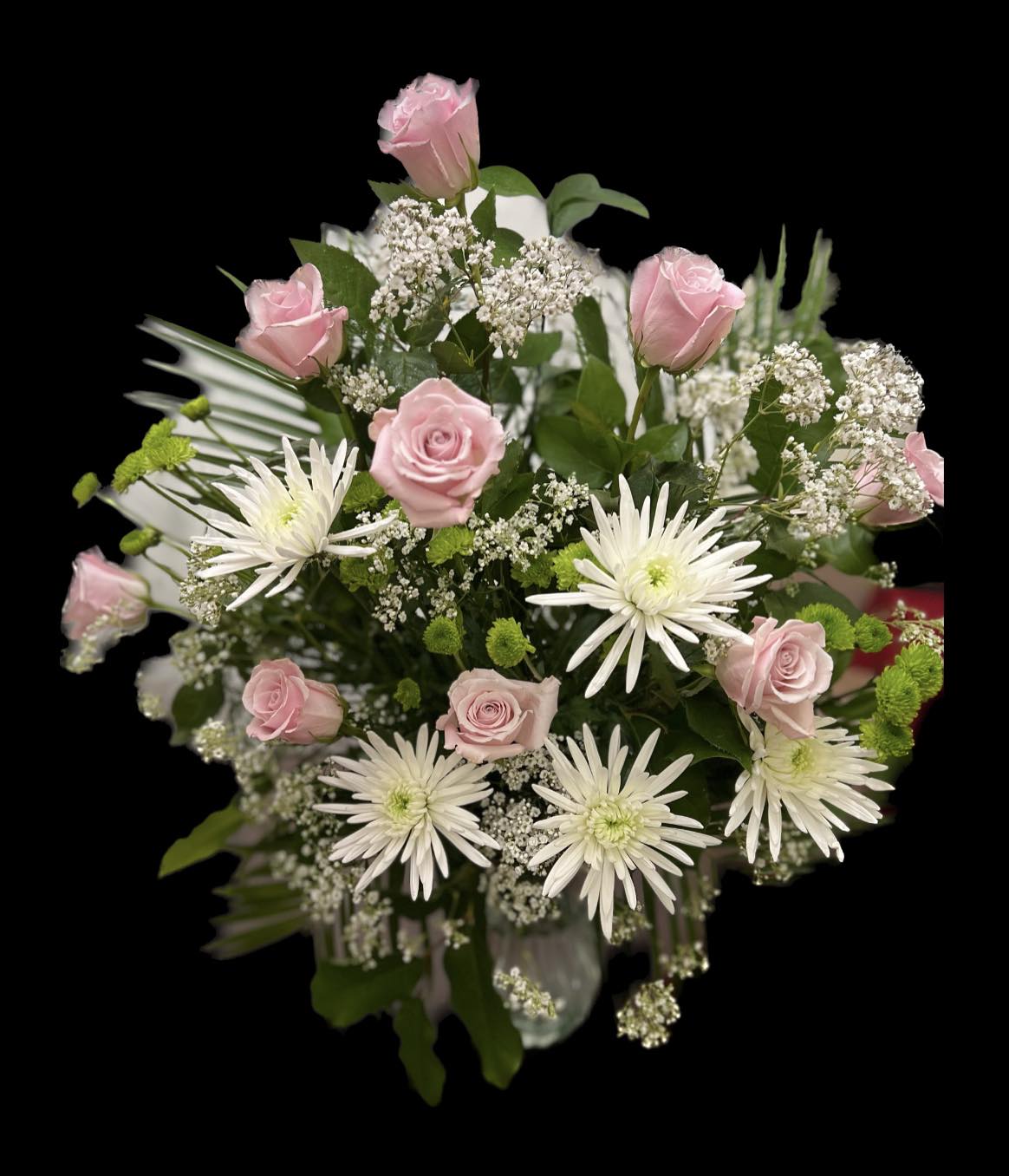 White and Pink Loving Remembrance White and Pink Loving Remembrance -  Cherish life of a loved one with our beautiful floral tribute
