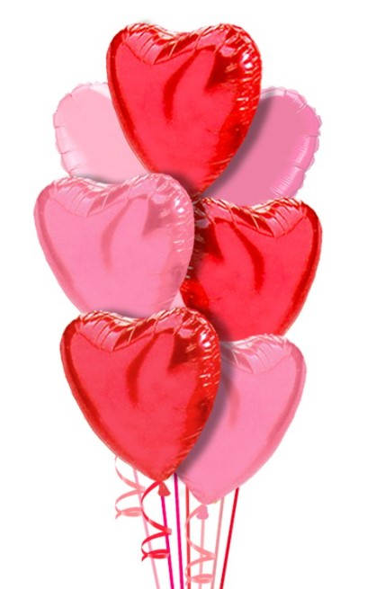 Vday Red/Pink Hearts Arrangement - Vday Red/Pink Hearts Arrangement