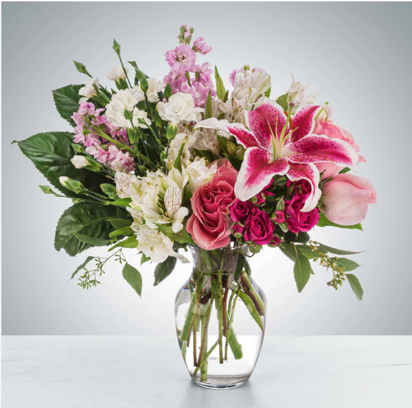 Sweethearts by BloomNation™ Sweethearts by BloomNation™ - When they say they don't want anything for Valentine's Day they are LYING. Get them this sweet arrangement to celebrate your love. Approximate Dimensions: 18"D x 18"H