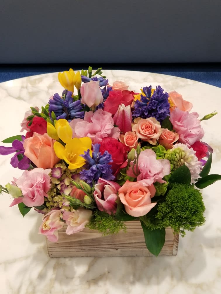 Garden Box - A box of beautiful colorful garden flowers