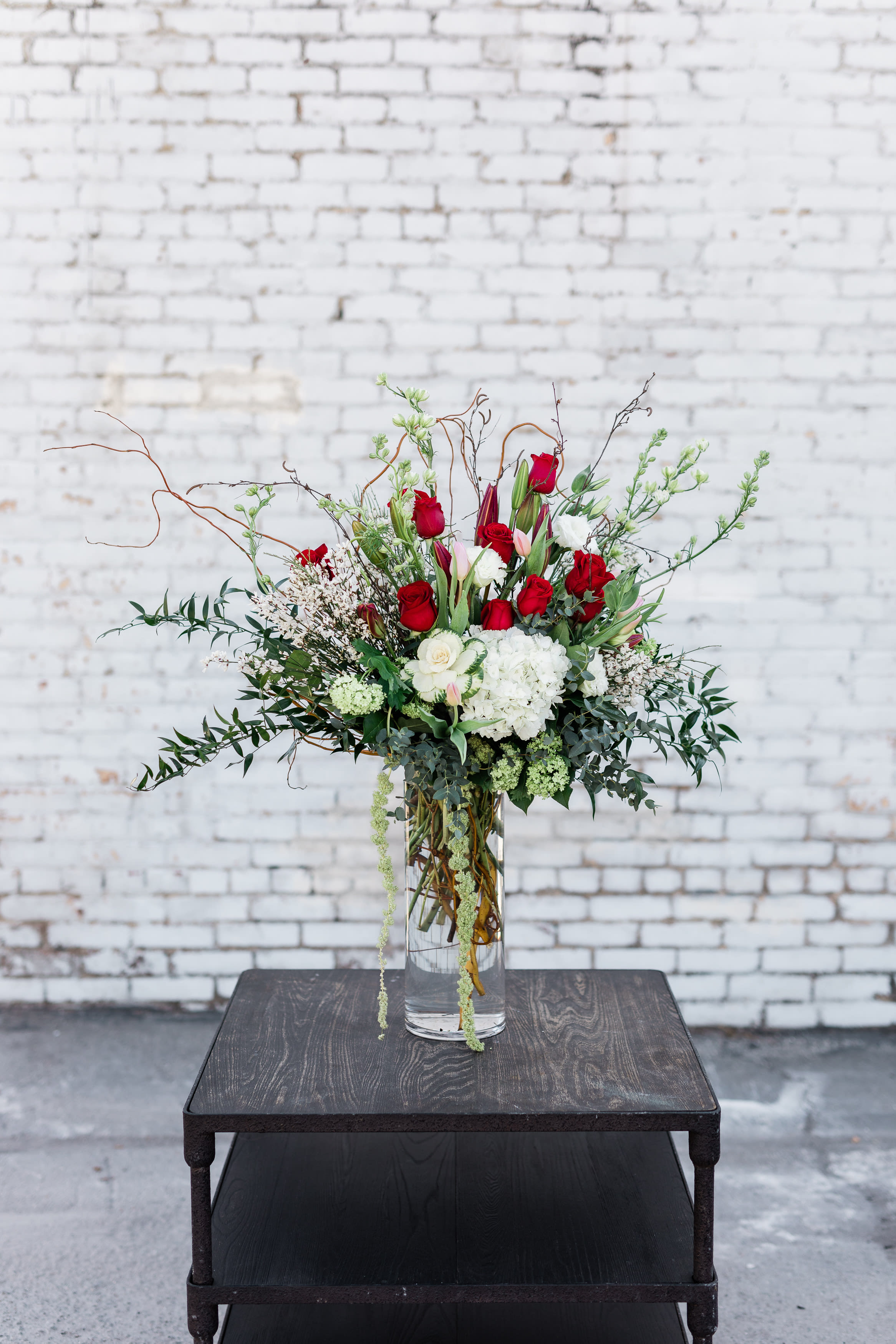 One Dozen Roses (arranged) - Celebrate Valentine's Day AND our 10 year Anniversary with Glendora Florist!! Stunning mix of premium blooms, all eloquently designed in one of our hand-picked designer vases.  pictured [DELUXE]