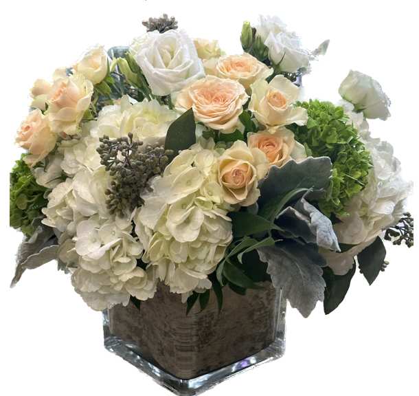 Rustic Blossoms - This lovely arrangement of pastel colors is perfect for a table top or for the home. 