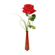 Thoughts of You Bouquet with Red Roses - It's the thought that counts, but it counts a bit more when it is expressed with three gorgeous red roses in a lovely arrangement tied up with a red satin ribbon. The flowers are bright and the price is right - the perfect combination for a sweet surprise. 1 rose,2 roses, or 3  roses 