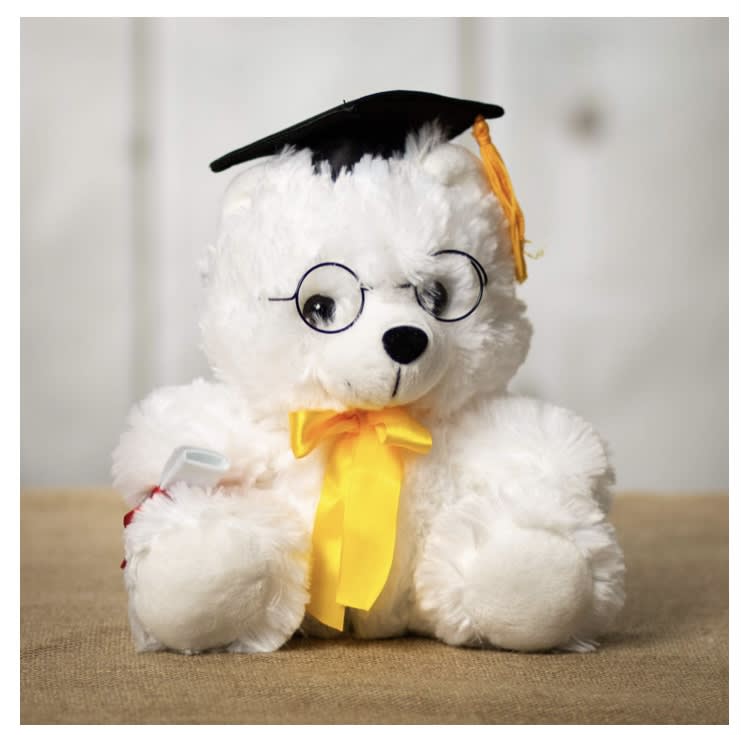 Glass graduation new arrivals teddy bear