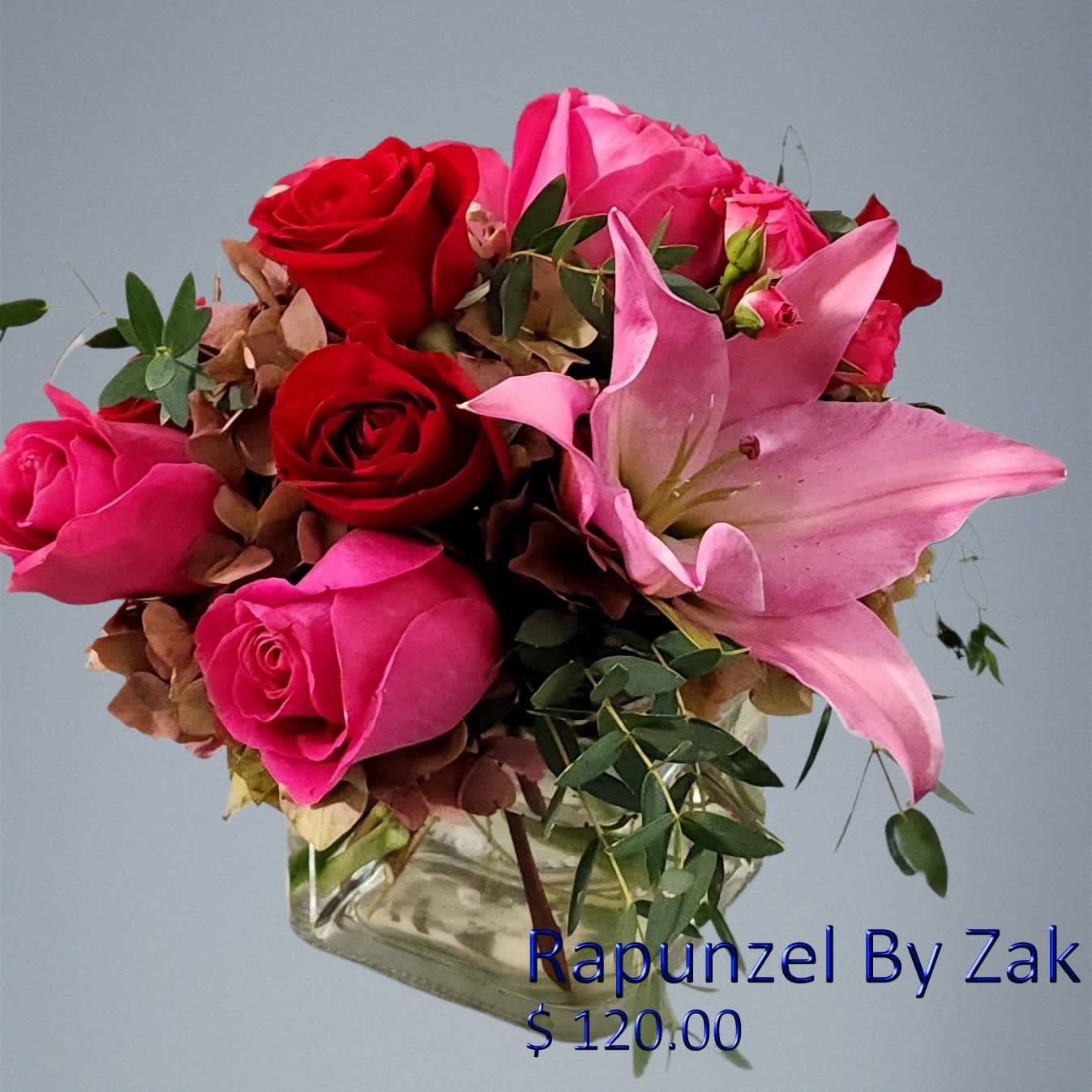 Roses, Lilies, and Hydrangeas - This Bouquet with Roses, Lilies, and Hydrangeas makes loved ones feel special.