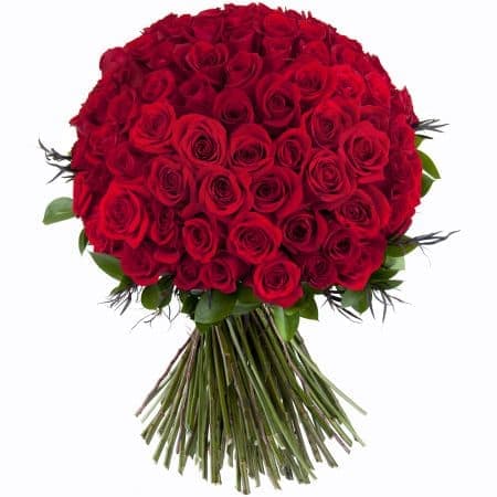 100 roses bouquet - 100 premium long steam roses and more