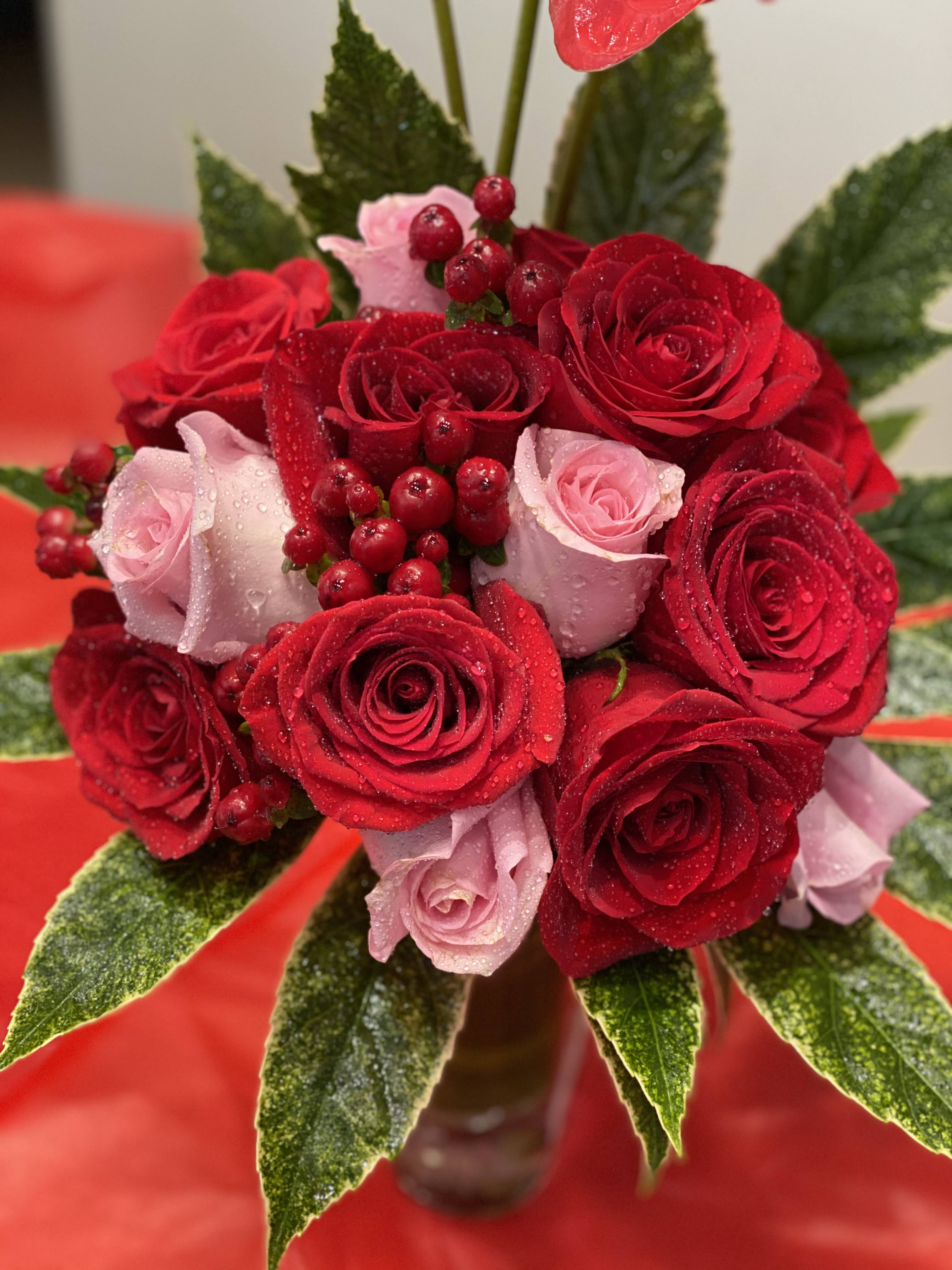I will always love you - Standard = one dozen and a half roses, arranged in a modern compact design. Deluxe = two dozen and a half Premium = three dozen and a half