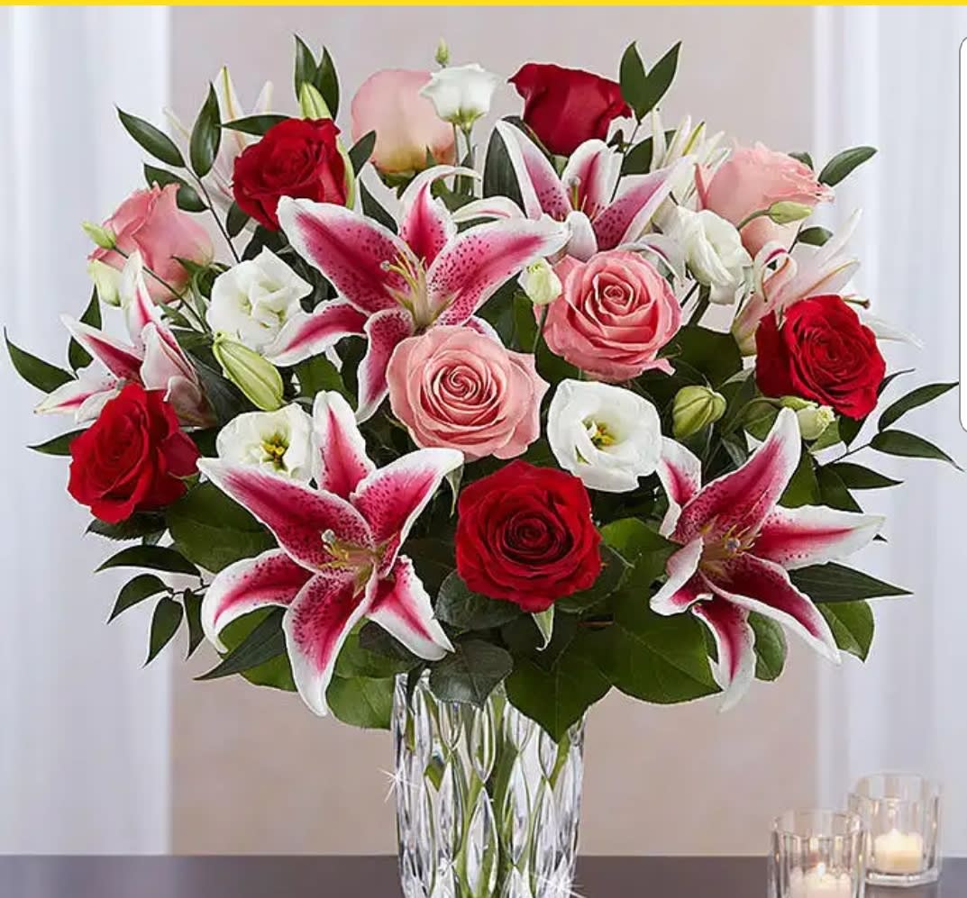 Roses sale and lilies