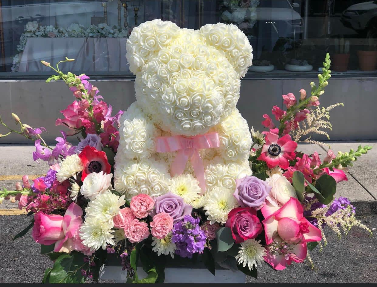 Flower teddies best sale