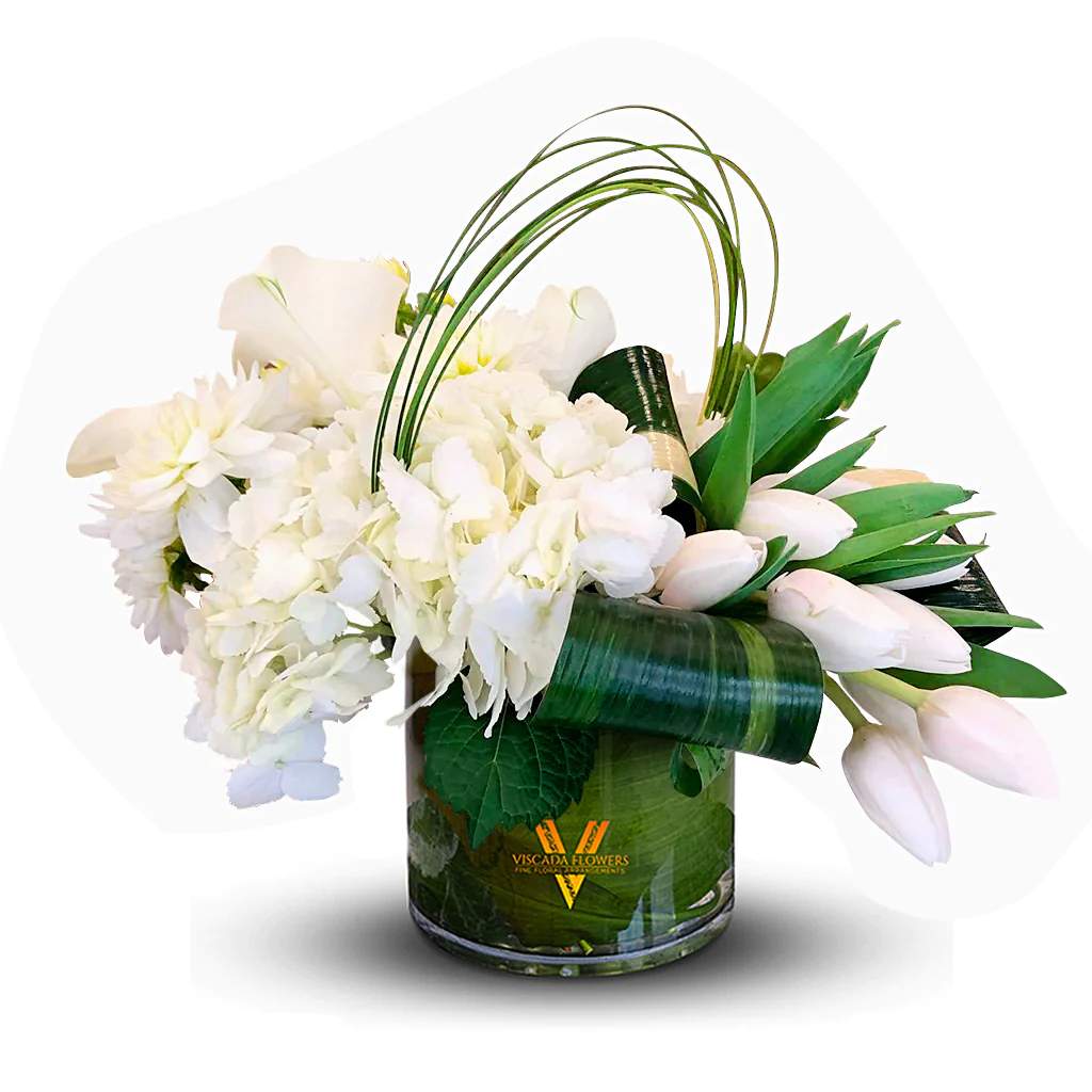 Classic Whites - The purity of an all-white arrangement exudes timeless elegance, creating a serene and peaceful atmosphere. This monochromatic palette is the epitome of classic beauty, making it an ideal choice for occasions that call for sophistication and grace.