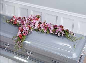Casket Spray Cross - Blooms offers Casket Spray Cross. Call for your choice of colors &amp;  flowers.  908-234-2900.    