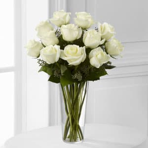 The FTD White Rose Bouquet - The FTD White Rose Bouquet