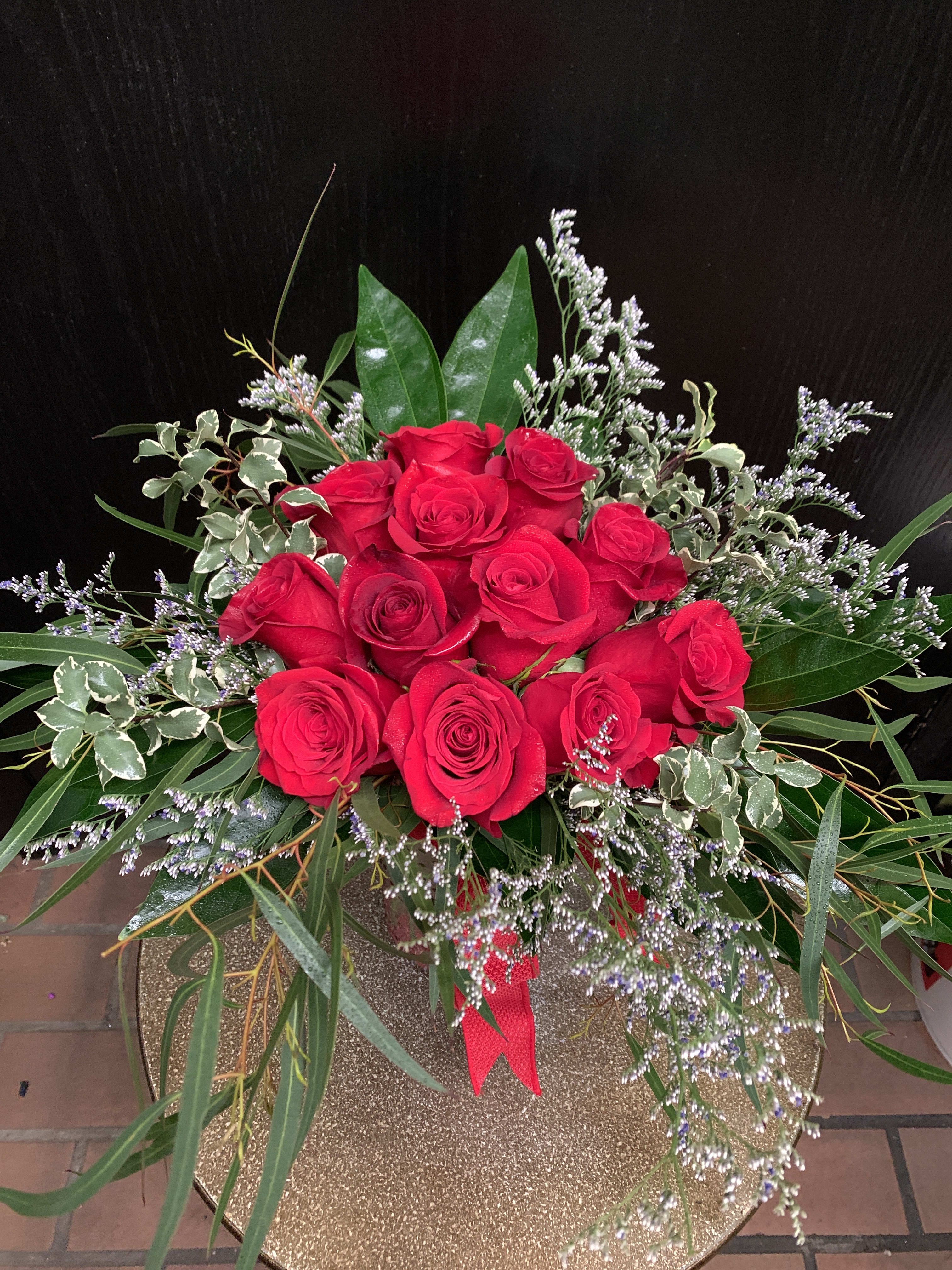 Dozen Low &amp; Lush Roses - Our specialty! Gorgeous roses! Enough said! Available in mixed or solid colors. Red, yellow, white, pinks, lavender, oranges and bi-colors. 