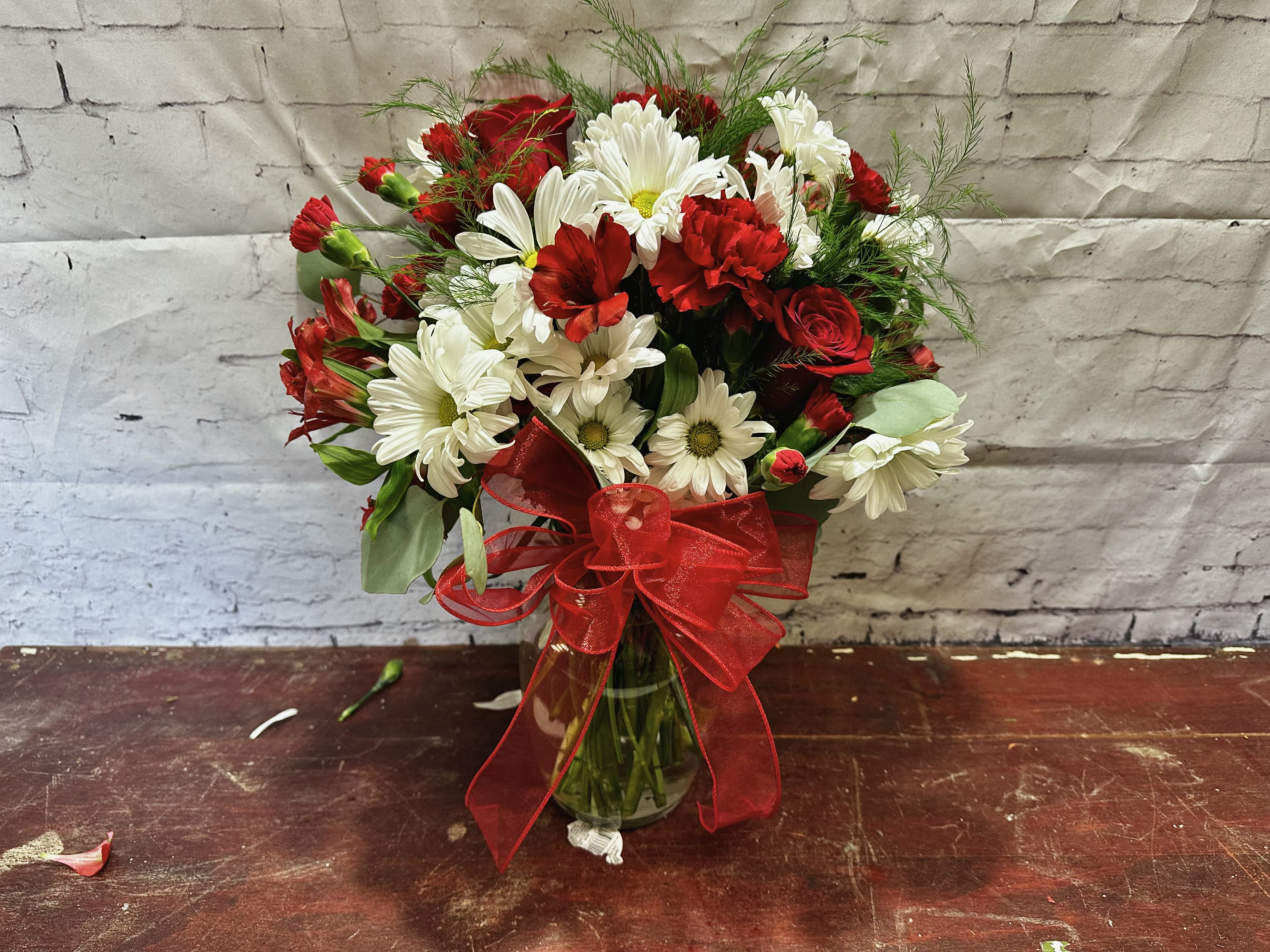 Simply love - Red and white mix to show someone how much you simply love them