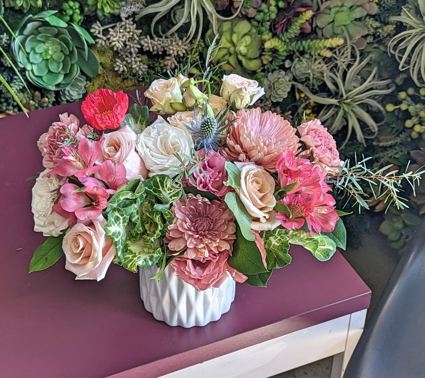 Flower and Texture in Los Angeles, CA | Athletic Club Flower Shop