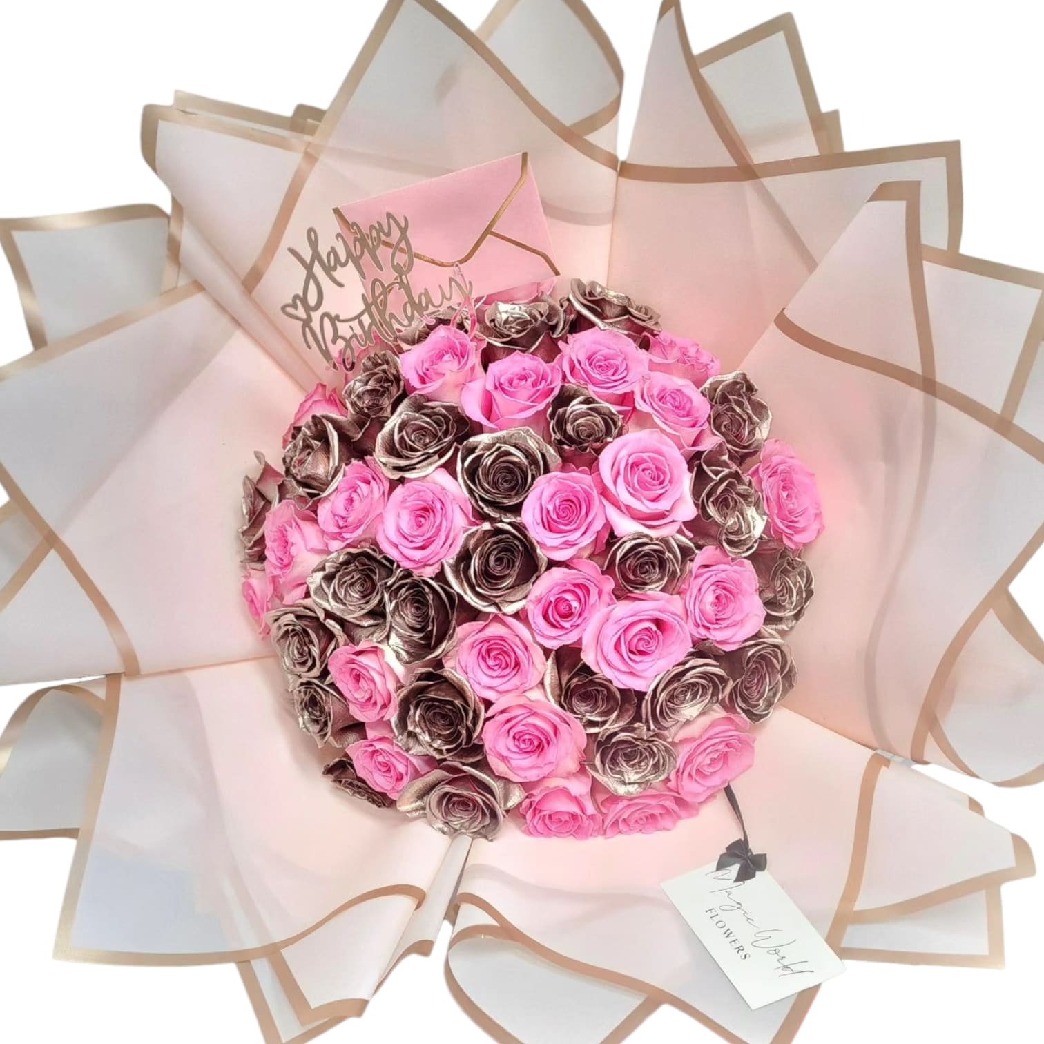 Rose store gold bouquet