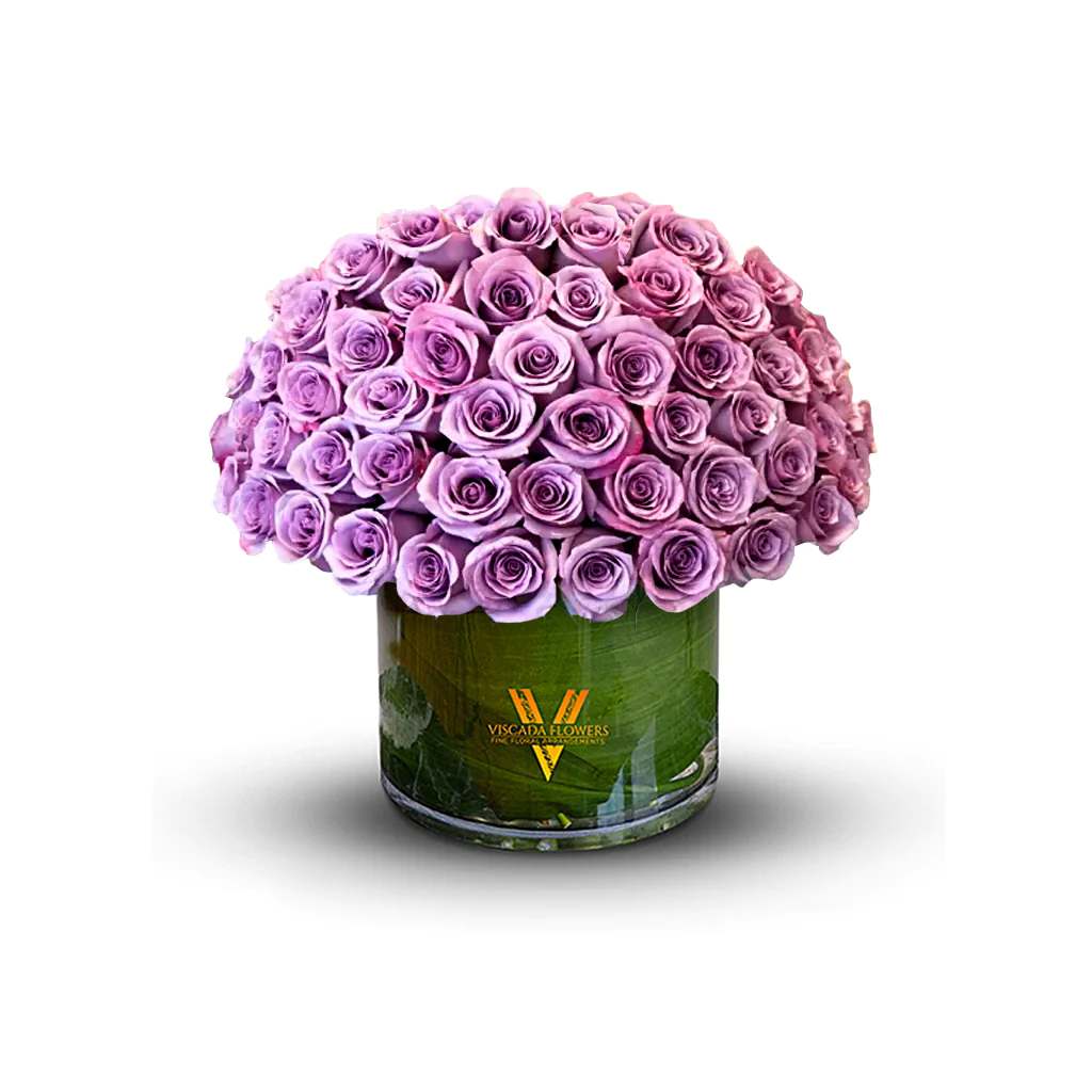 Lucky Lavender - Lavender roses exude an air of enchantment and sophistication in this arrangement. Their delicate hue captures both the imagination and the heart, making it an ideal gift for special moments that call for a touch of magic.