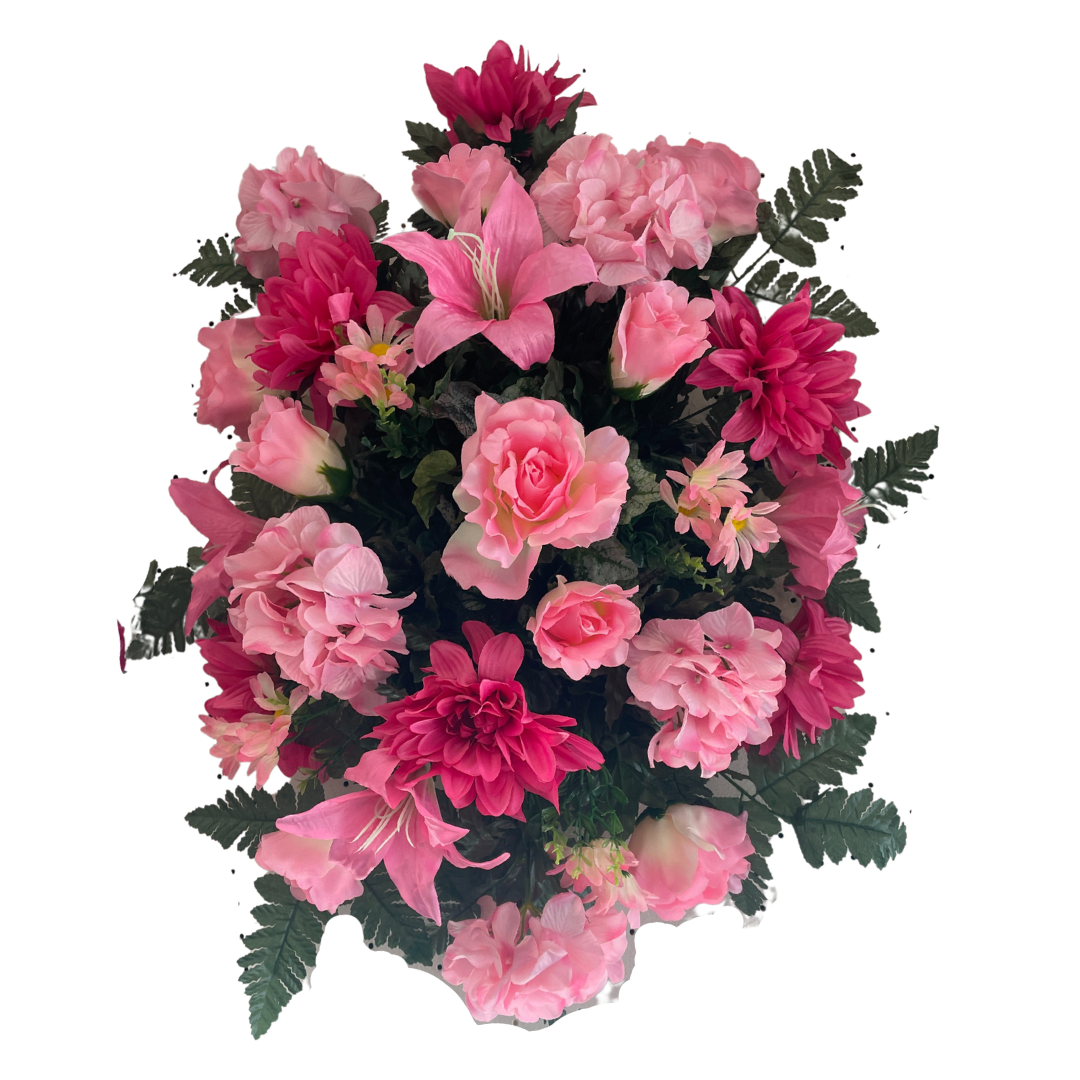 Headstone Saddle (Styles Vary) by Paul Davis' Flower Shop