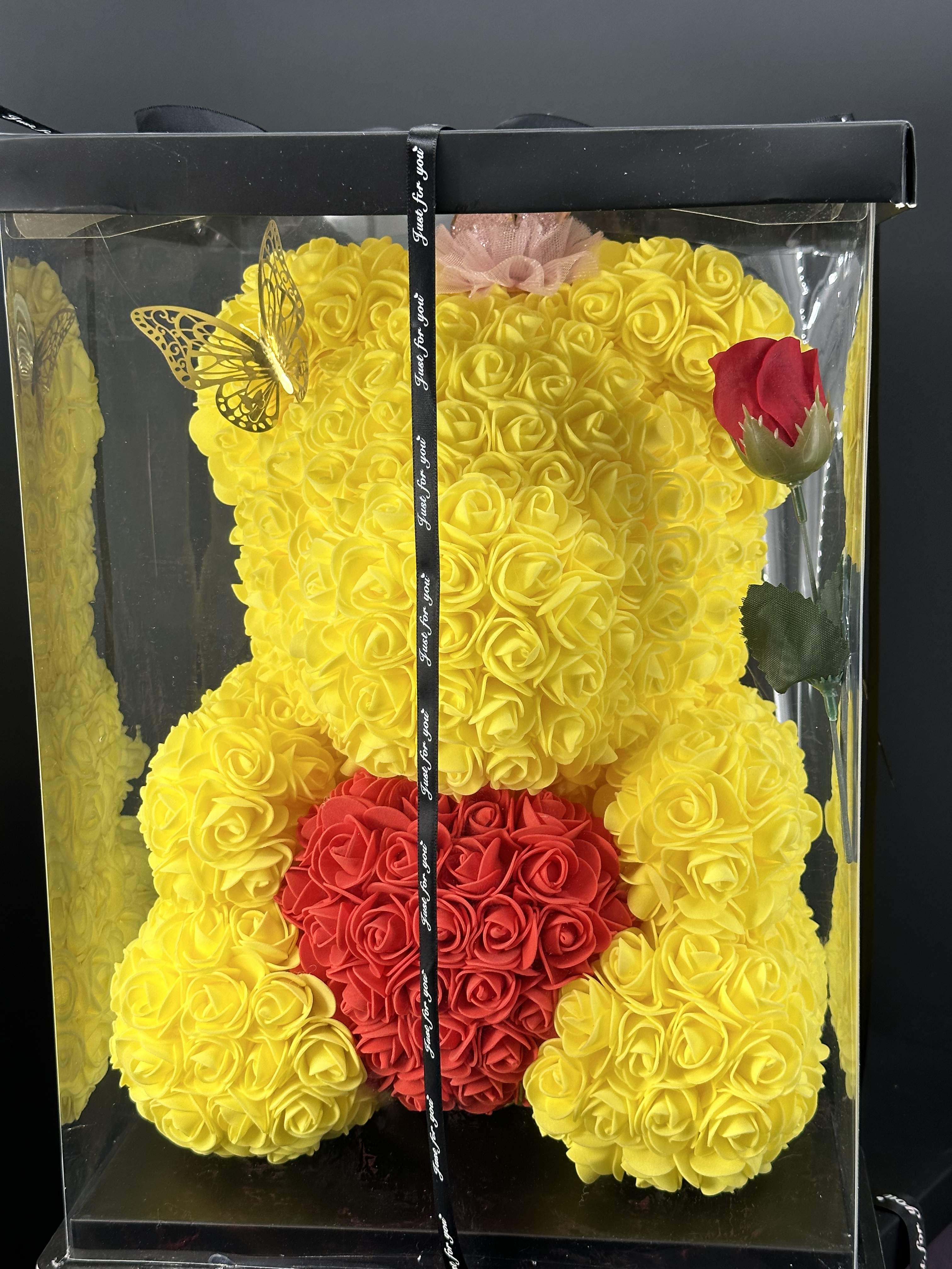 Yellow rose teddy bear new arrivals