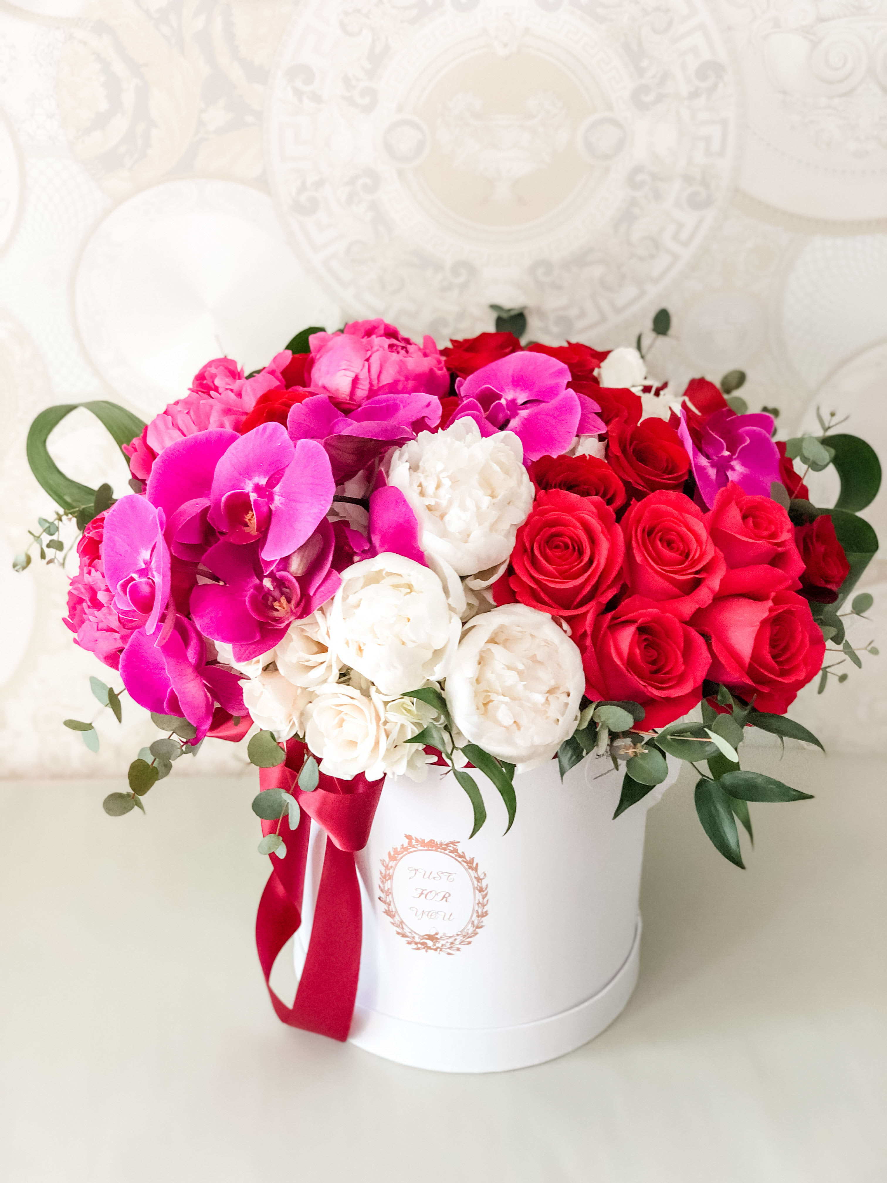 Luxury Hat Box arrangement
