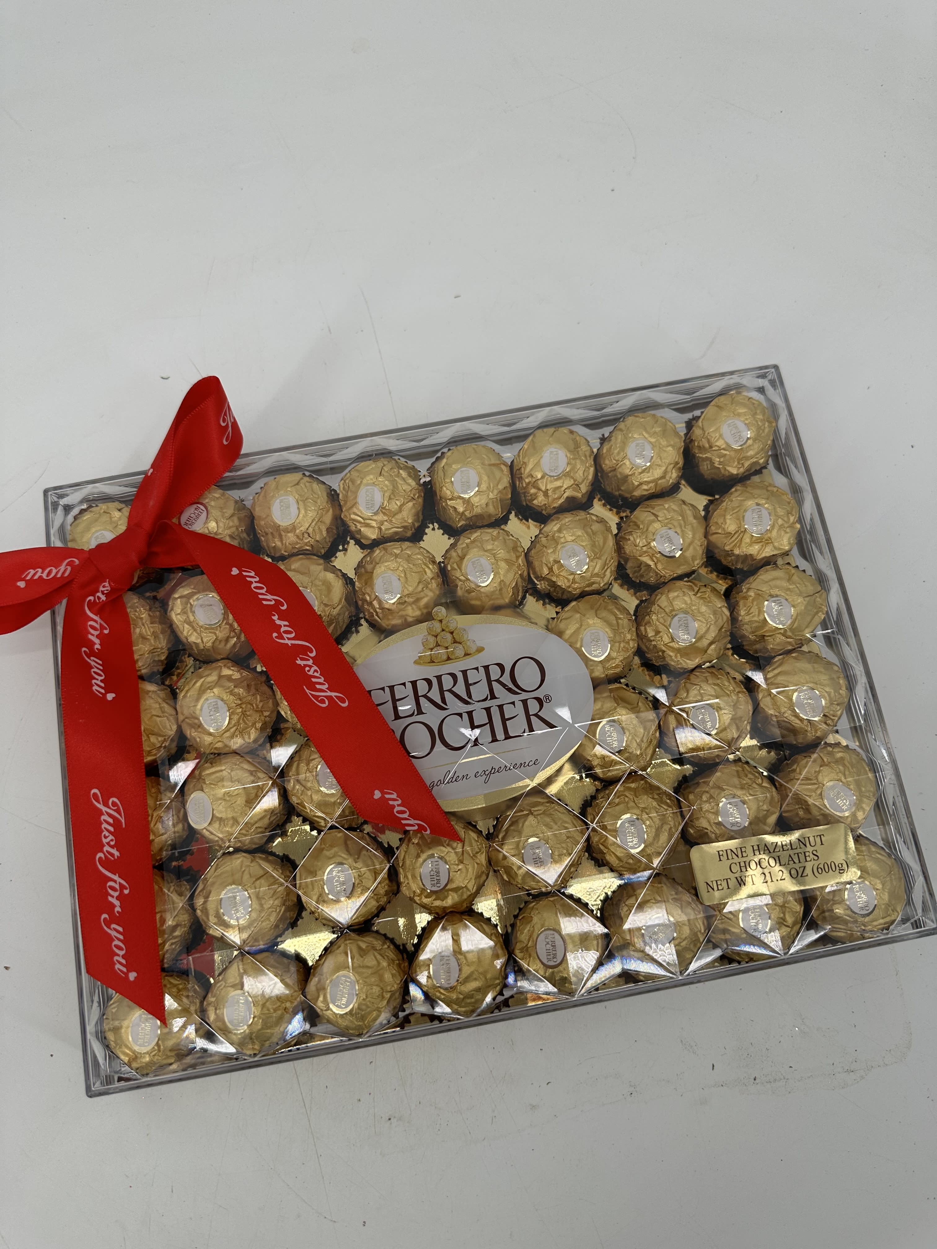 Ferrero Rocher chocolate  - Delicious box of chocolates that can be a wonderful addition to your flowers! Great for any occasions , Happy B Day , Happy Anniversary , just because . 