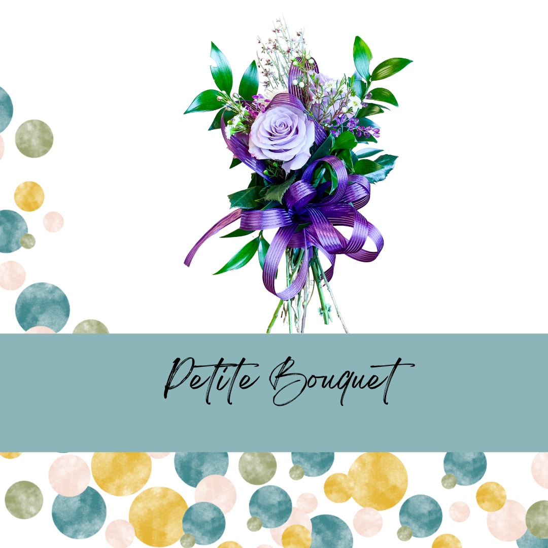 Petite Prom Bouquet - Instead of wearing your flowers, why not carry them!?  Be sure to leave the specific colors and accent colors in the notes section!