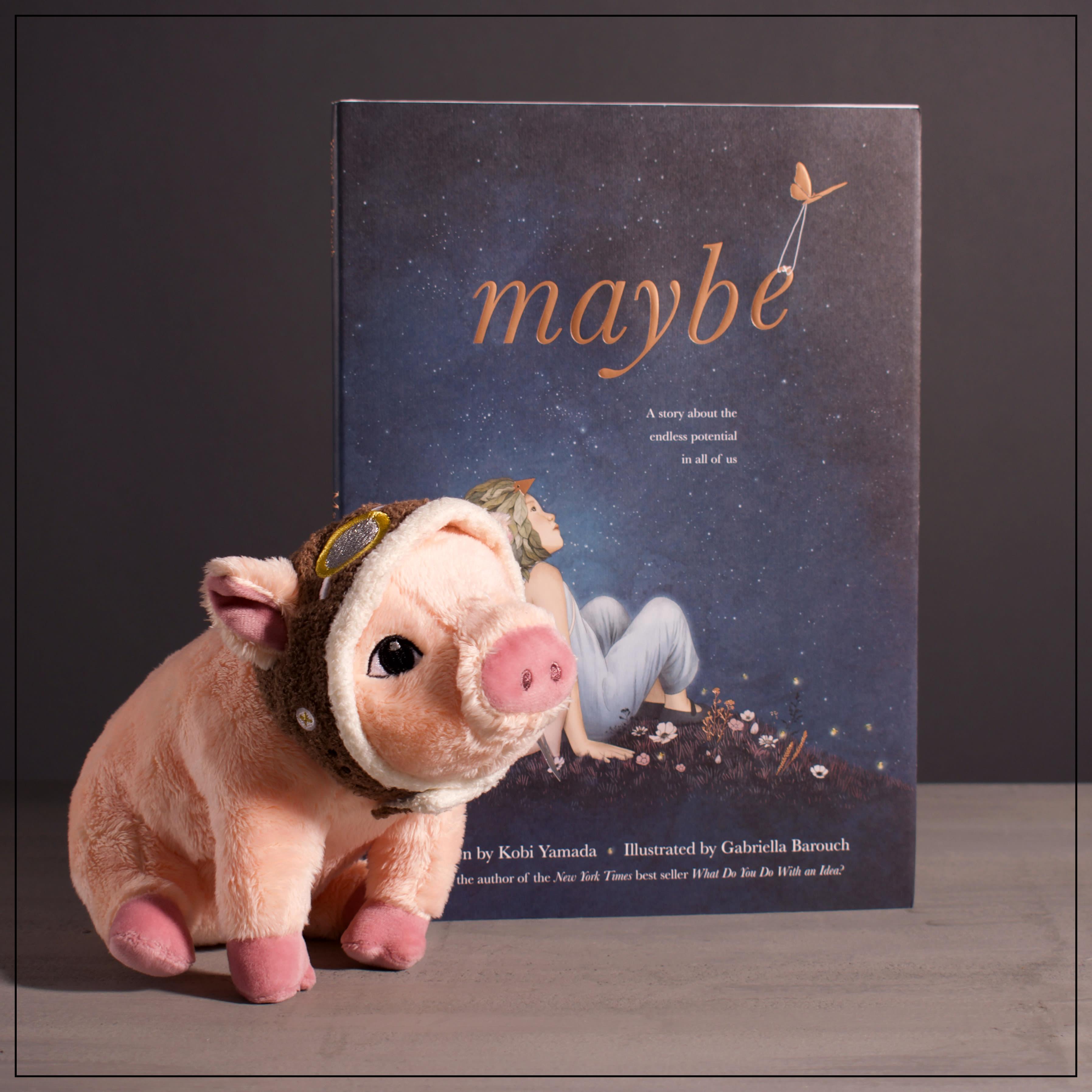 Maybe Book w/ Matching Plush - 1 Book w/ Matching Plush. It’s a story about all the possibilities ahead of you. It’s for who you are right now and it’s for all the magical, unbounded potential you hold inside. With its beautiful visual storytelling and timeless message, Maybe is an inspiring story for kids of all ages. 