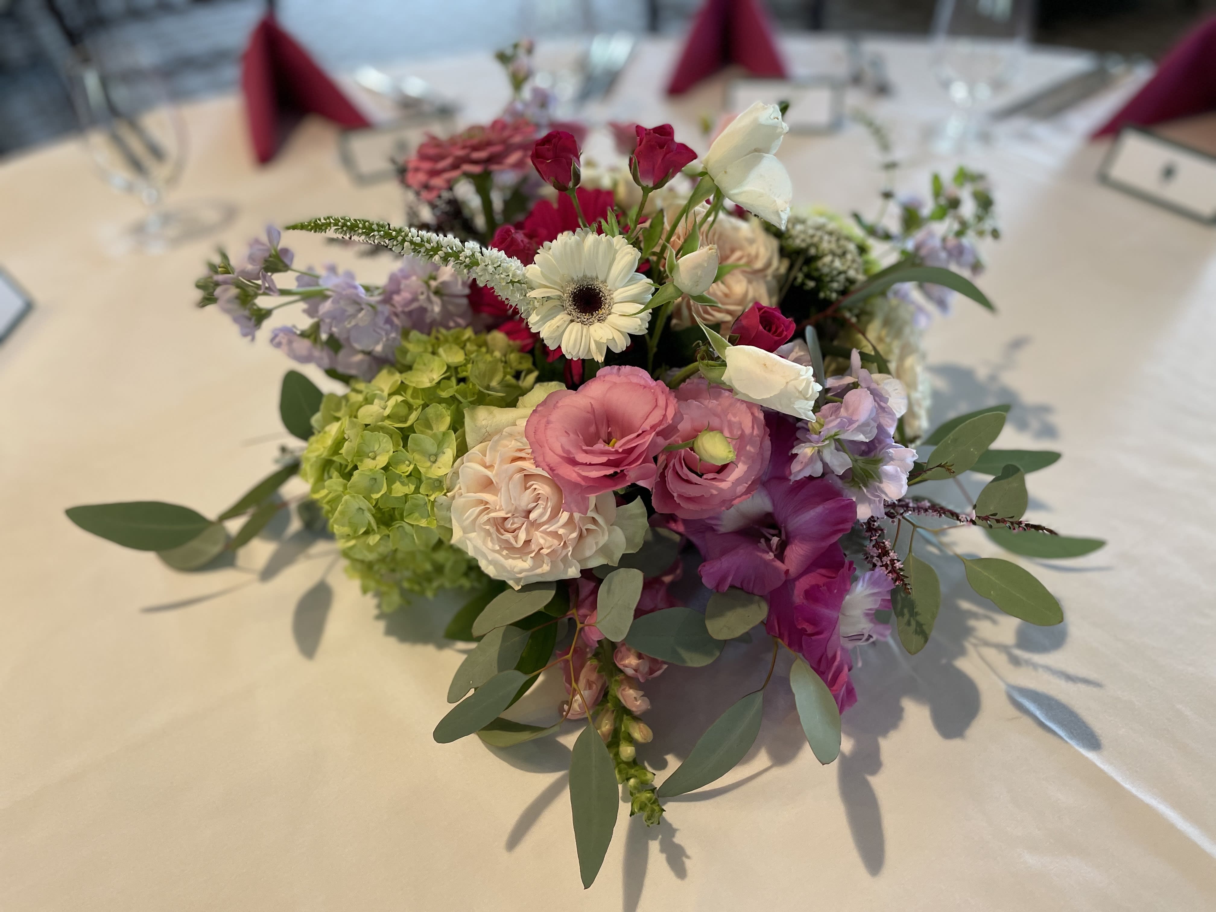 The Pink Lover arrangement The Pink Lover arrangement - This arrangement is perfect for any occasion. It can be centerpiece for the MOM who loves pink or a hostess gift for a special dinner