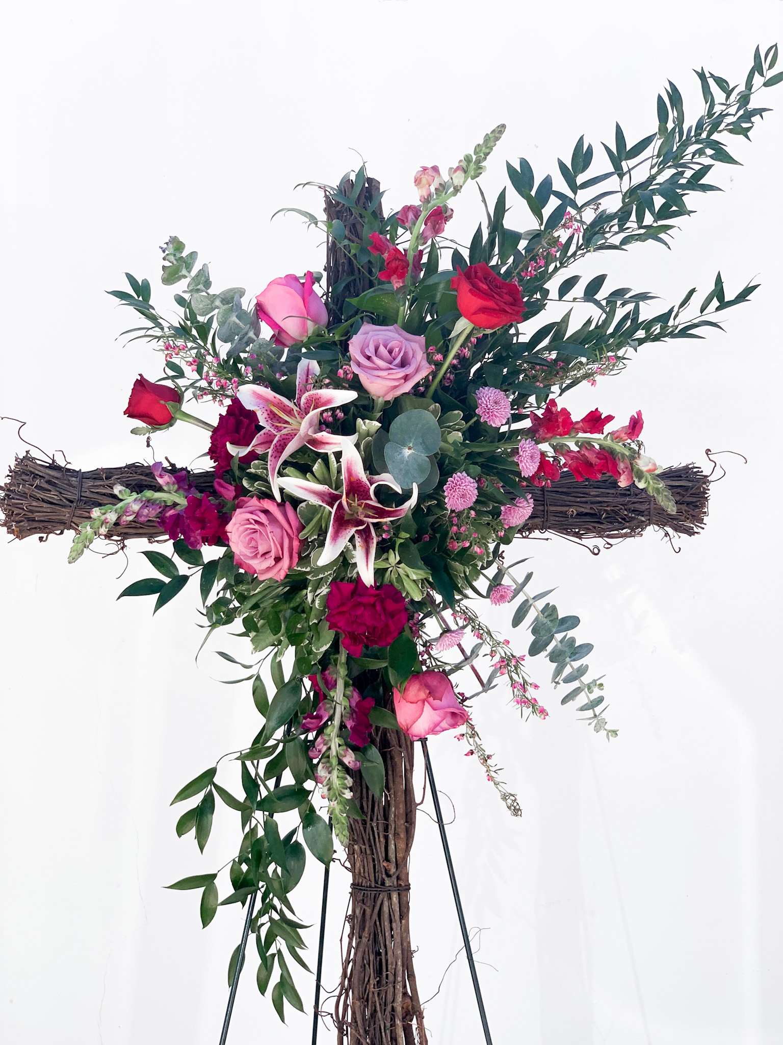 Grapevine Cross  - Please note all of our designs are custom and colors and shape can be changed 