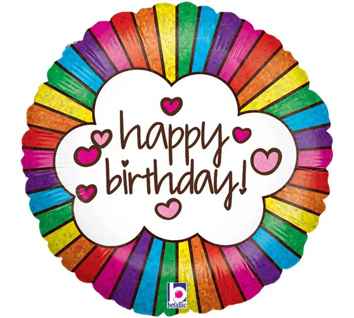 Balloon Bliss: Elevate Birthday Bouquets with Our Exclusive Happy Birthday Collection -  Elevate your birthday celebrations with our exclusive Happy Birthday Balloons!  Introducing two fabulous options to add the perfect touch to your floral arrangements:  Option 1: Pastel Butterfly Elegance Size: 18&quot; round balloon Color: White with delicate pastel butterflies dancing all around Message: &quot;Happy Birthday&quot; in elegant script Immerse your birthday bouquets in a world of enchantment with this whimsical balloon, creating a delightful surprise for your loved one's special day.   Option 2: Retro Color Splash Size: 18&quot; Happy Birthday Balloon Step into a world of retro celebration with this eye-catching balloon that brings a burst of joy to any floral arrangement. It's a celebration in a balloon!  And guess what? These balloons are air-filled, making them a long-lasting and eco-friendly addition. Brighten someone's day with the perfect blend of flowers and cheer!  #BirthdayJoy #FloralMagic #birthdayballoom #birthday flowers      