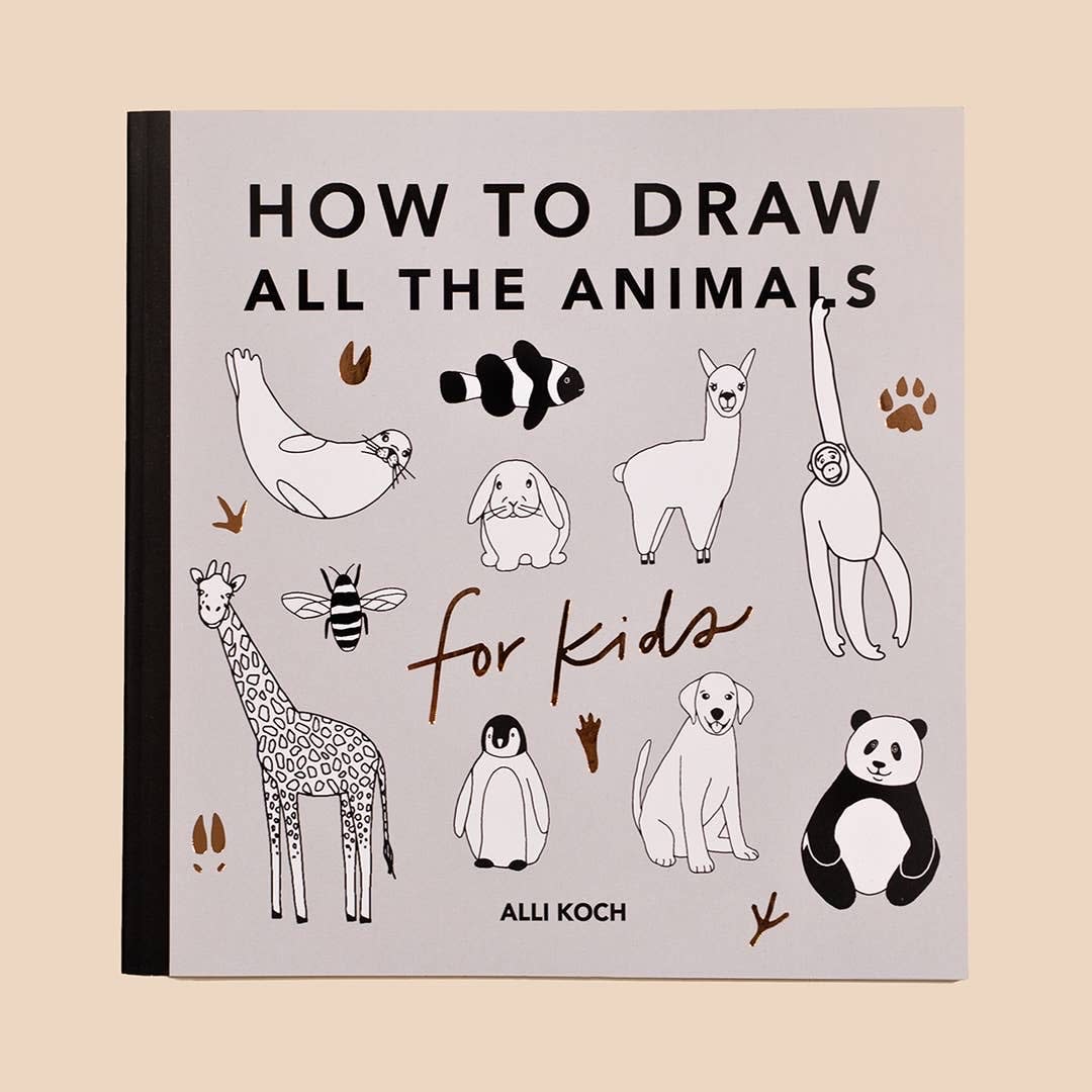 How To Draw All The Animals For Kids How To Draw All The Animals For Kids - Fun 5-minute drawing lessons for kids—great for young artists, birthday gifts, easter baskets, homeschool art lessons, and elementary art classes! In All the Animals, Alli Koch teaches your child how to draw all of their favorite animals through easy-to-follow instructions. Includes: 40+ projects for your kiddo to complete. ‘All the animals’ ranging from farm animals to forest critters, jungle beasts, and sea creatures. Easy step-by-step instructions that ensure hours of creative fun for your little one. Designed for kids ages 7-12, but if your child already has a knack for artistry, they can pick up on the simplicity of these steps as early as 5 years old! Paperback: 80 pages.