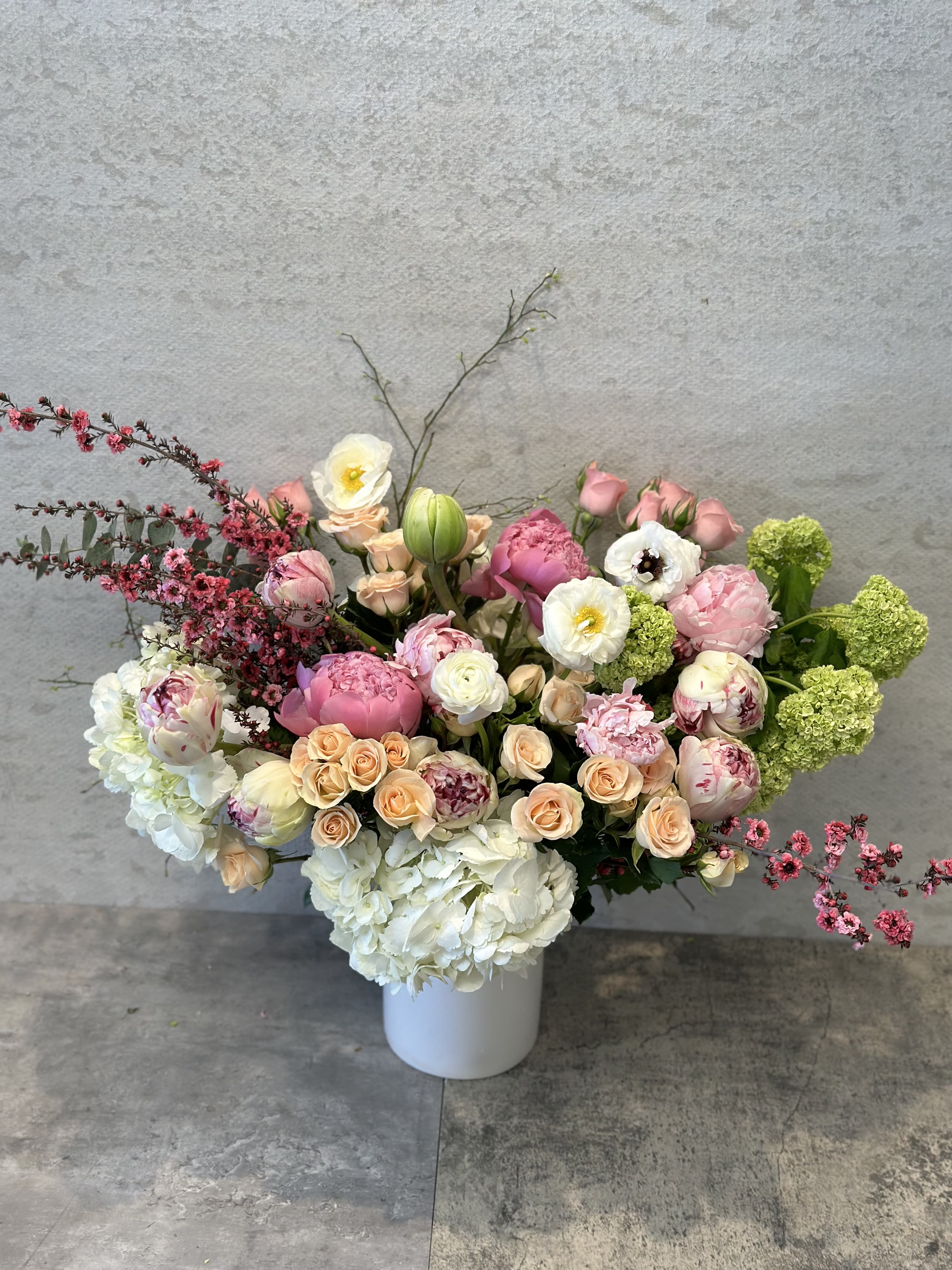 Peonies by rain - Standard - Your order will be arranged approximately as shown on our website   