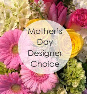 Mother's Day Designer Choice - Each arrangement is uniquely designed in a vase with the freshest items in our cooler daily. Leave it to our professional designers to create a one of a kind arrangement of fresh flowers fit for your occasion. If you want any specific flowers, or this arrangement is for a particular event, please write that information in the special instructions.