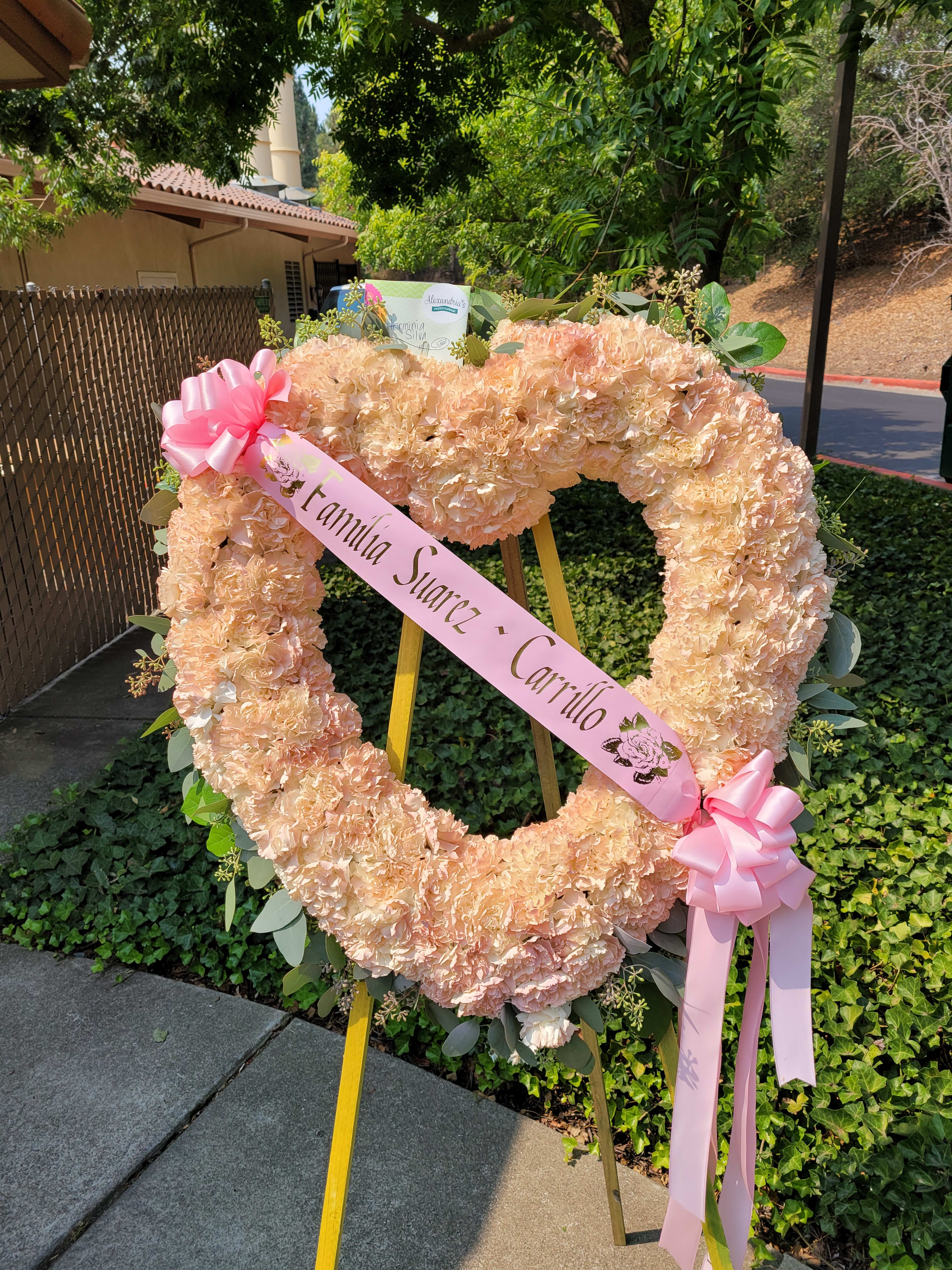 Pink heart wreath Pink heart wreath - A pink heart wreath