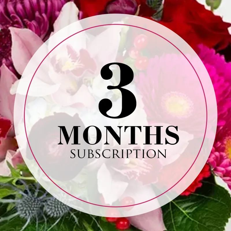 The gift that keeps on giving! - This is a 3 month subscription that will have your loved on receive an arrangement for 3 consecutive months! It’s a one time, hassle free purchase, and you save on delivery fees as the 2nd and 3rd delivery are on us!