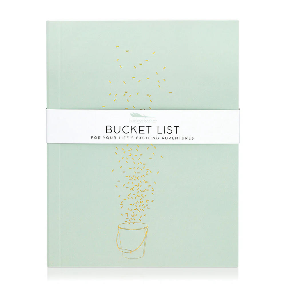 Lucky Feather Bucket List Journal - Write down everything you want to do!!