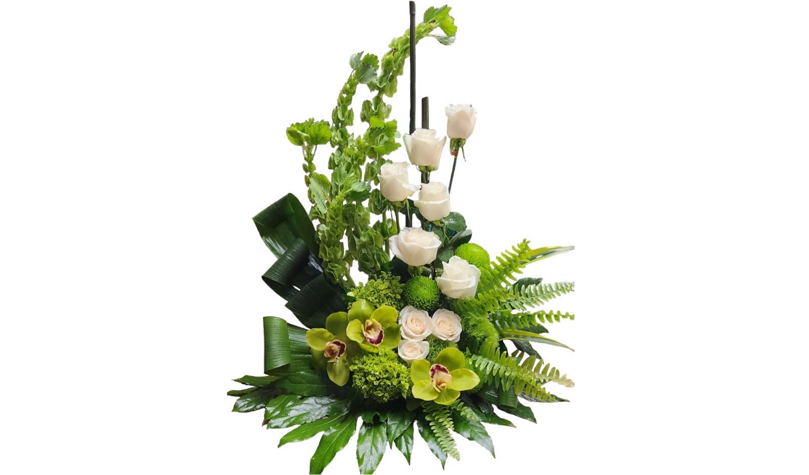 Arrangement - This can be mix flowers or similar to picture  This can be put next to an urn or picture frame  