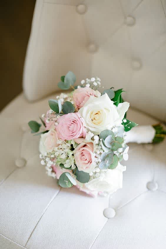 Pale Pink and White Bouquet