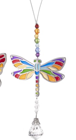 Rainbow Dragonfly Sun Jewel  - Dragonfly Sun Jewel Dimensions: 21/2&quot; W. x 41/2&quot; L.