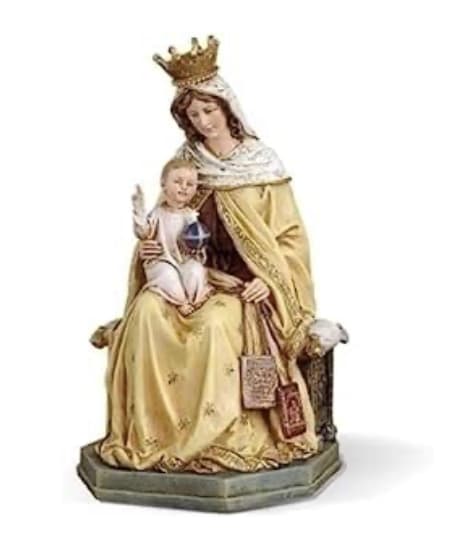 8” Our Lady Of Mt. Carmel Figure - Theme RENAISSANCE COLLECTION Division JOSEPH’S STUDIO ROMAN Materials RESIN/STONE MIX Dimension 8&quot;H 4.75&quot;W 4.5&quot;D