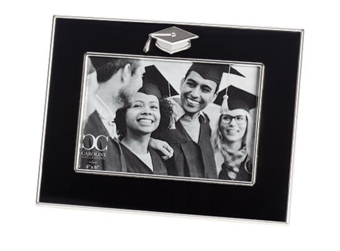 6.75”H Simple Black Graduation Frame - 4x6