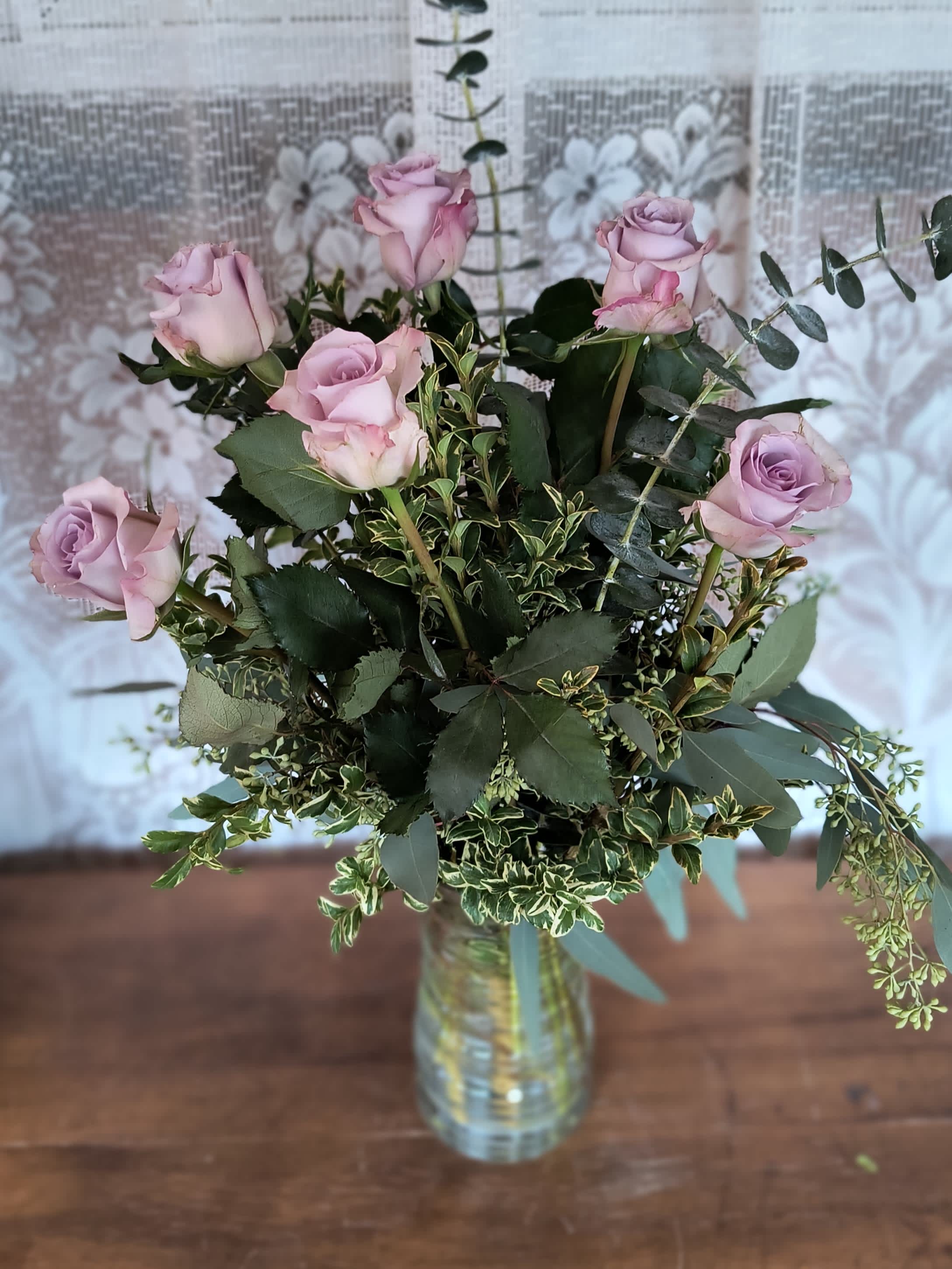 Sublime - Lovely lavender roses are enchanting and exotic. They can even signify love at first sight, and when this pretty bouquet is delivered it will surely be love.