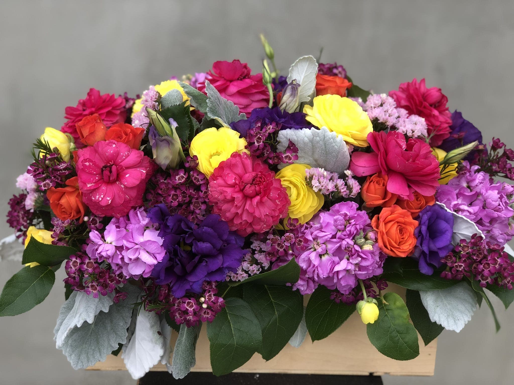 Magical View  - Beautiful arrangement filled with variety of colorful flowers to fill the room with happiness and love. 