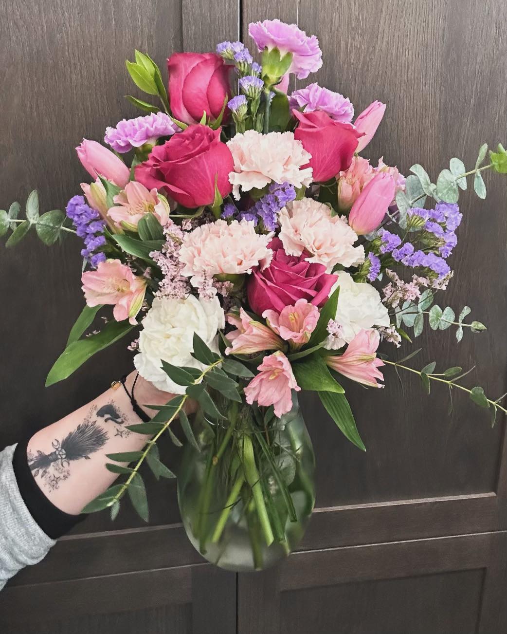 Blooming Bliss - Step into a world of floral enchantment with our breathtaking blooming bliss! Embrace the beauty of nature with our exquisite selection of freshly picked blooms, each bursting with vibrant colors.  Picture shown: $100.00