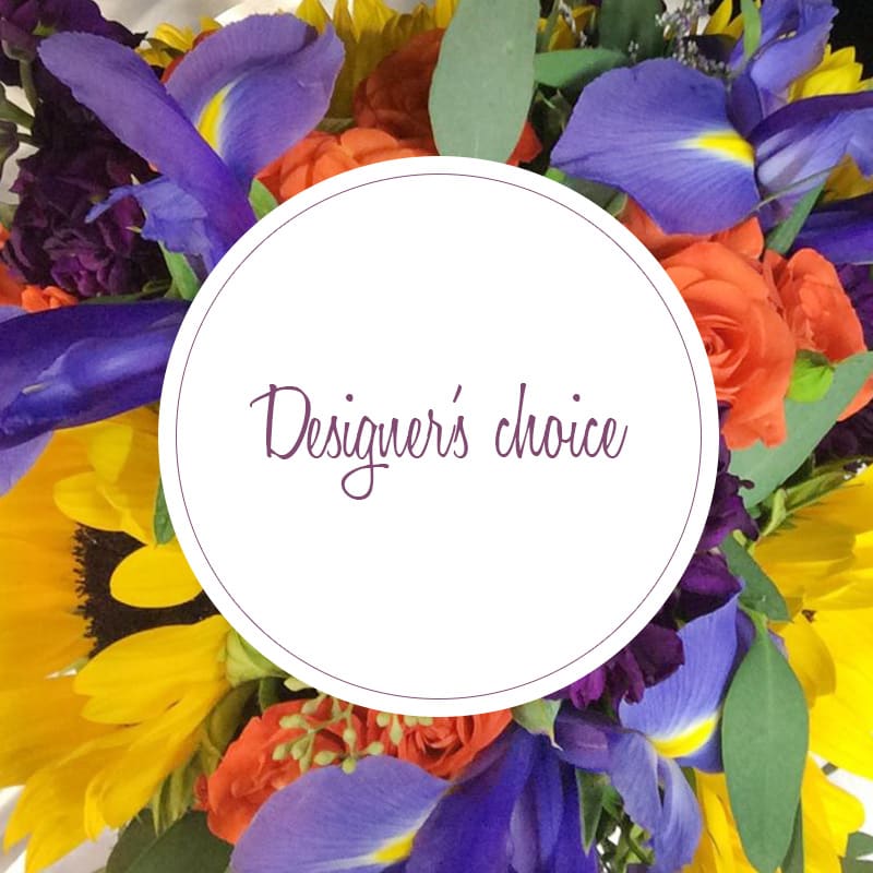 Designer's Choice - Our talented design team at Janine's Flowers will create you a custom arrangement with the best seasonal flowers that are sure to impress. If you have a preference for color, flowers or type of occasion please note during checkout under special instructions for florist. 