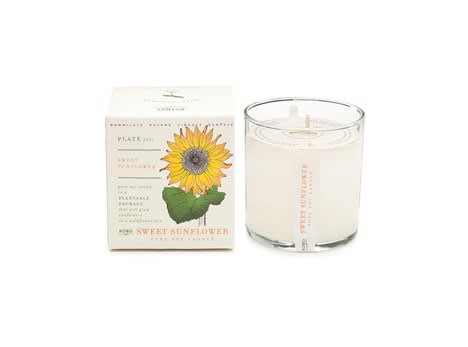 Kobo Sweet Sunflower Candle - These specialty pure soy candles are made with realistic scents that come in plantable boxes that are seed infused. These are 9 oz candles.