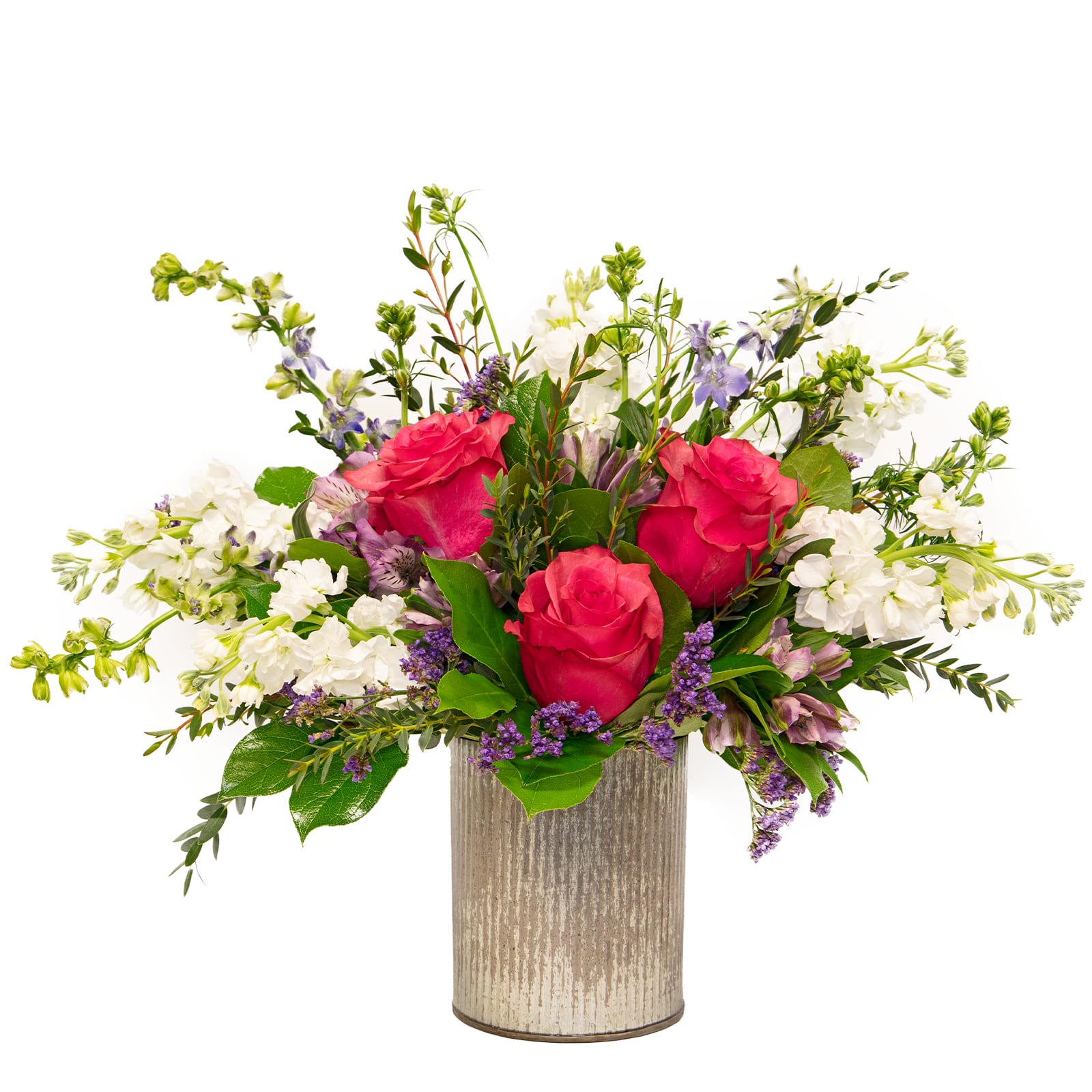 Rustic Rose - Capture the beauty of a  Spring Garden (Frontal facing arrangement)