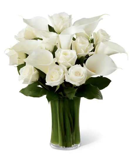 Billowing Garden - Guide them down the garden of healing with that fresh sweet aroma of billowing florals in that shimmering shade of white perfect for this delicate occasion. Unconditional love is right around the corner with a touch of Billowing Gardens.  Add water daily to ensure your floral arrangement stays fresh and display the flowers in a cool location away from direct sunlight.